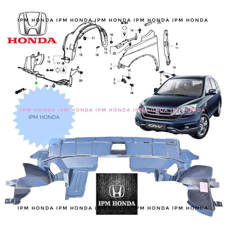 74111 SWA Splash Shield Cover Tutup Dek Bawah Mesin Honda CRV Gen3 RE ...