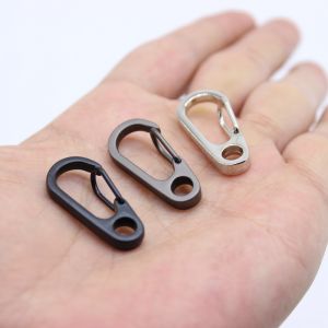 10pcs 3cm Mini Spring Clasps EDC Keychain Tactical Camping Bottle Hooks Paracord Carabiners