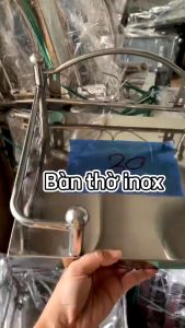 [Nhỏ- Trung-Lớn] Bàn thờ thiên inox treo tường có khay đựng bình bông bàn thờ ông táo bàn thờ treo tường bàn thờ ngoài trời...