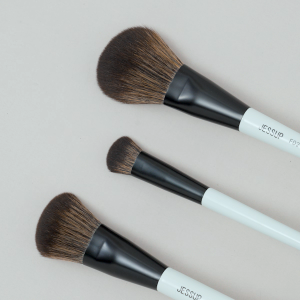 Jessup Bộ cọ trang điểm 10 chiếc Kem nền hai mặt Contour Blush Highlight Blending Brush Brush Eyeshadow Eyeliner Concealer Brush Bright Cyan Cruelty Free Cosmetic Tools T500