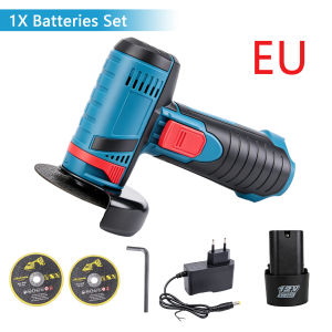 2026 New 12V Cordless Angle Grinder 19500RPM 2-in-1 Polishing & Grinding Rechargeable Battery with Ergonomic Handle for DIY