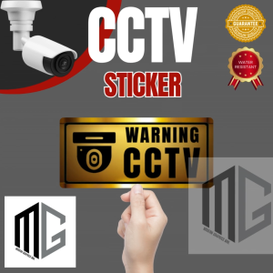Modern Graphics CCTV Warning Sticker (3.5 x 7.5 inches) Non-Fade Waterproof
