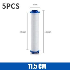 5Pcs Set Shower Head Replacement PP Cotton Filter Water Purification Bathroom Accessories for Universal Shower Water Cleaning