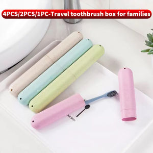 4PCS/2PCS/1PC Toothbrush Storage Box Toothbrush Travel Container Toothbrush Box Compact and Convenient
