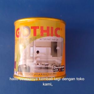 Cat GOTHIC / Cat Minyak / Cat Besi / Cat Kayu Kaleng Kecil / Cat Sintetik 100ml