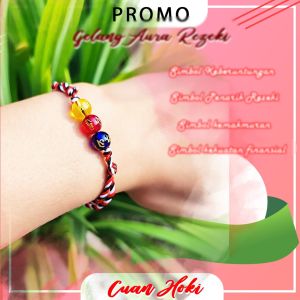 Gelang Tridatu Aura MPH Original Khas Bali Gelang pria & Wanita Gelang kebudayaan mantra tibet Special Bonus Limited Edition Bisa COD
