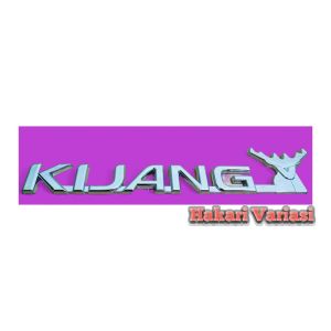 Emblem KIJANG KAPSUL LGX / Logo mobil kijang kepala tanduk warna CHROME lengkap dengan perekat Car