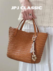 jpj | Handcrafted Basket BagJPJClassic Top Layer Vegetable Tanned Leather Shoulder Crossbody Lightweight Casual Style Commuting