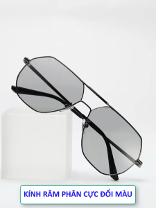 Kính Mát Đổi Màu Crnaira MM19 – Phân Cực Chống Chói Chống UV400 Gọng Kim Loại Siêu Nhẹ