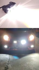 LAMPU TEMBAK LASER FOGLAMP SQL 3 MATA SUPER BRIGHT HI LO 60 WATT LAMPU TEMBAK MOTOR MOBIL