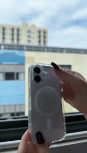 Case Magsafe Transparan Clear Hybrid Casing Untuk iPhone 16 & iPhone 16 PROMAX