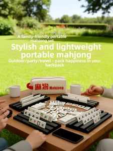 FENFA | Ultra Light Portable Mahjong Set For Home Outdoor Travel Camping Party Games