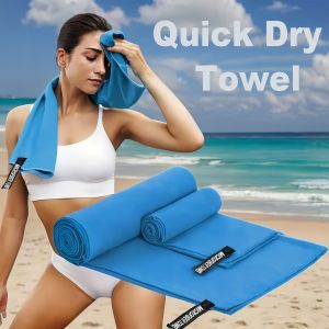 microfiber Thickened towel sports travel quick-drying super absorbent and super soft large hair towel lightweight fitness towel