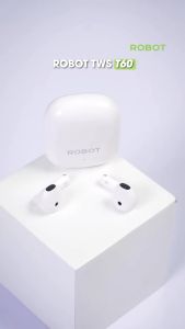 TWS ROBOT Airbuds T60 Wireless Earphone Airbuds Original Headset Bluetooth 5.3 Playtime 36jam IPX4 - UNGU
