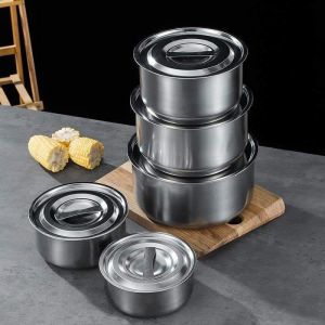 5pcs Stainless Steel Stock Pot / Periuk Keluli Tahan Karat / 不锈钢锅