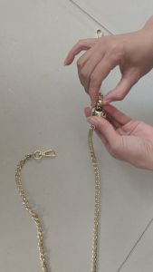 Adjustable Replacement Electroplating Golden Iron Metal Crossbody Shoulder Bag Chain Handbag Purse Chains