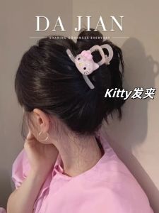 Large Size Hello Kitty Hair Clips Womens Cute Shark Tail Hair Grips Sweet Style Fresh out Fashion Hair Accessories
