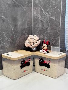 High Aesthetic Value Home Use Rice Bucket 2025 New Anti Insect Moisture Proof Sealed Grain Storage Box Flour Bucket Storage Tin