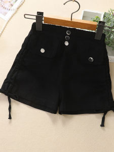 Summer Girls Denim Shorts Thin Cotton Elastic Waist Casual Fashionable Outdoor Wear Childrens Clothing Hot Pants for Girls
