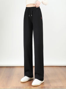 Loose Wide Leg Sports Pants Womens Spring Autumn Slimming Korean Style Long Casual Sweatpants plus Size Spring Fashion