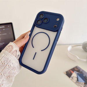 Luxury Matte Clear For Magsafe Magnetic Phone Case For iPhone 17 Air 16 15 14 13 12 11 Pro Max Plus Heat Dissipation Frame Cover