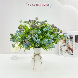 Hoa Pingpoong Xốp 5 Nhánh Bó Hoa Cắm Giỏ Trang Trí Tiệc. Hoa Lụa Decor
