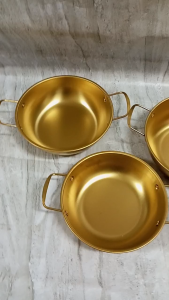 Bộ 3 size 19 cm + 21 cm + 23 cm Chảo/Nồi Inox Mạ Vàng Cao Cấp – Dùng Được Bếp Từ PVN9323