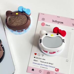 Giá Đỡ Điện Thoại Từ Tính Hello Kitty 3D Miệng Rộng Tương Thích Với MagSafe Đế Silicon Dính Chắc Chắn