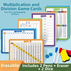 ZOUMUBAI | Multiplication and Division Practice Educational Cards