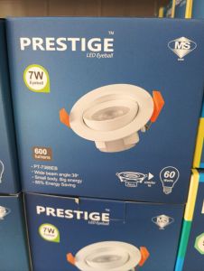 Prestige LED Eyeball 7W eyeball daylight or warmwhite 9w 3CCT Switching Recessed Ceiling Light Fixture.