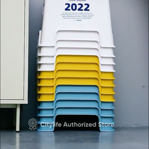 Citylife Stackable Plastic Chair Stepping Stool Lightweight Children Chair