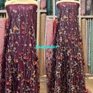 PROMO MURAH !! Kain Tulle Garden Premium | Bahan Kebaya Kombinasi Warna | Kain Meteran
