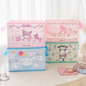 Sanrio | Genuine Sanrio Characters Multifunctional Book Doll Snack Storage Box Large Capacity Underwear Socks Home Storage Organization