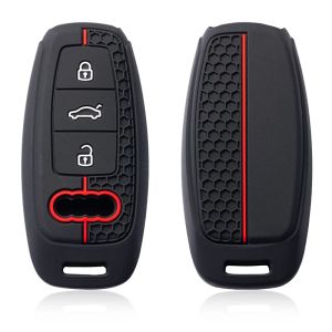 Silicone Car Smart Key Case Cover For Audi A3 8Y A4 A6 A7 A8 E-tron Q5 Q8 C8 D5 Auto Styling Protection Shell Holder Accessories
