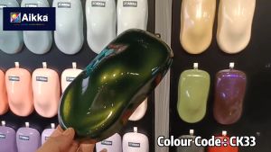 AIKKA CK33 Verde Ermes | Supreme Crystalizer Series | Automotive Color 2K Car Paint Motor Aerosol Cat Bancuh Kereta DIY