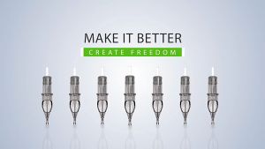 20PCS/hộp # 12 (0.35MM) RL/RS/RM/M1 Lỗ giun mềm trong suốt Silicon Sterilized hình xăm Kim cho Liner Shader