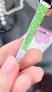 Nhíp Nhổ Lông Mày Thép Không Gỉ Geisha Shiawase Sweet Rabbit Japanese Girl Eyebrow Tweezer (Green Màu Xanh Lá)