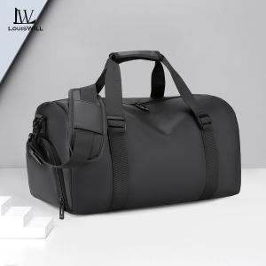 LouisWill Mens Travel Bag  Sports Bag Fashion Luggage Bag Waterproof Fitness Bag Handbag Outdoor Sling Bag Gym Fashion Men Women Dry Wet Separation Portable Travel Yoga Swimming Bag