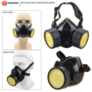 Dual Filter Gas Chemical Anti-Dust Paint Industrial Protection Mask