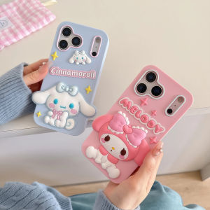 Sanrio | Cute Star Cinnamoroll Melody Phone Case For iPhone 11 12 13 14 15 16 17 Pro Max 14 15 17 Pro Shockproof Soft Silicone Back Cover