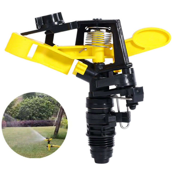 360° Rotating Jet Sprinklers Garden Lawn Rocker Nozzles with 1/2" Male