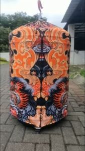Kerodong sangkar kotak full printing model terbaru