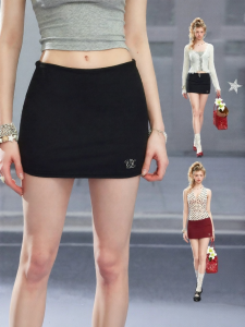 Unifree | High Waist A-Line Slimming Elastic Skirt