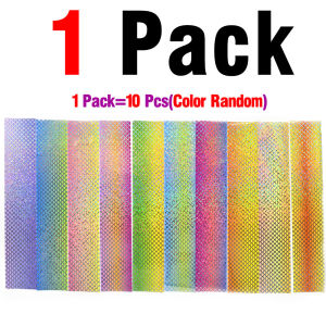 10Colors/Pack Fish Scale Lure Colored Laser Paper Film - Non-Sticky DIY Fishing Lure Accessories