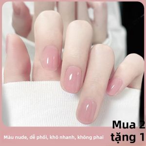 CHUBEISHI | Sơn Móng Tay Trong Suốt Màu Hồng Jelly Chống Trầy Dài Lâu Bóc Tách Được