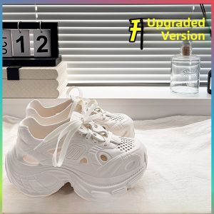 EVA Material Breathable Slip-On Shoes Womens Summer Outdoor Wear Thick Bottom Heightening Anti-Slip Toe Cover Sandals