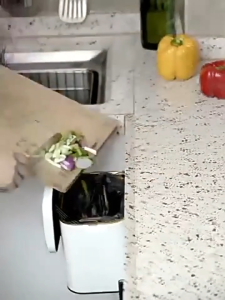 Stainless Steel Hanging Dust Bin - 4L 8L Durable & Stylish Trash Can for Home Kitchen Bathroom