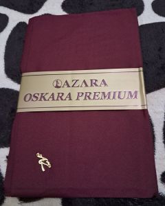 Hijab Jilbab Segiempat AZARA OSKARA Logo Metal// Kerudung Polos// Lasercut