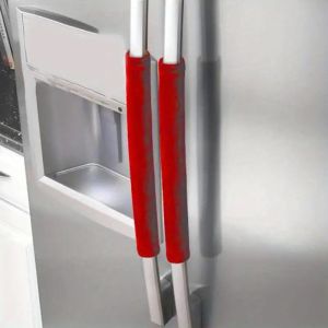 2Pcs Refrigerator Microwave Oven Oil-Proof Door Handle Covers Washable Sliding Door Handle Protective Covers Handle Covers