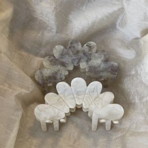 Niche Style Classy French Style Big Petal Grip Barrettes Female Elegance Back Head Hair Claw Headdress Classic Easiest for Match Shark Clip